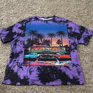 SHEIN Tie-Dye Vintage Drive-In Shirt